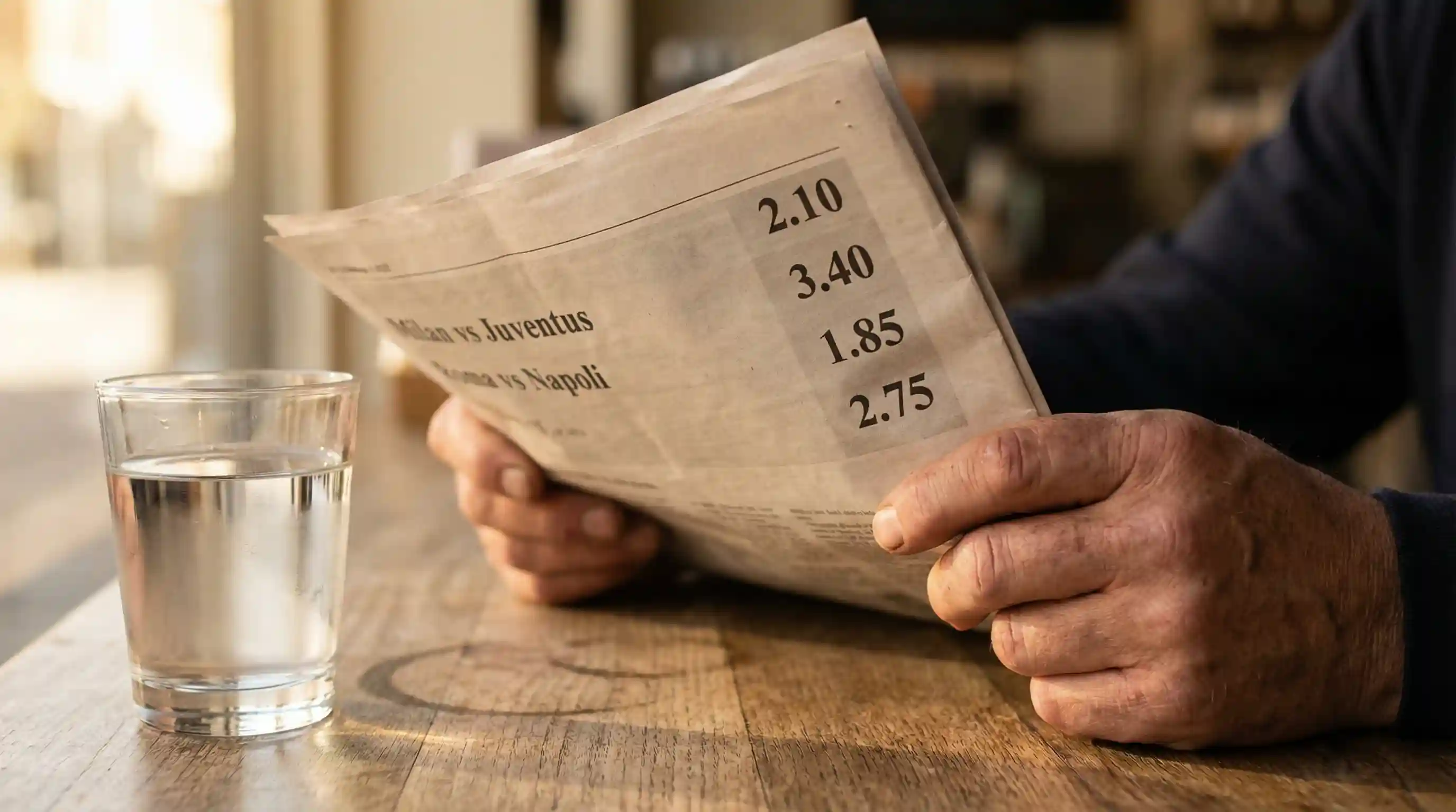 Tabellone con quote decimali di una partita di calcio e spiegazione della probabilità implicita