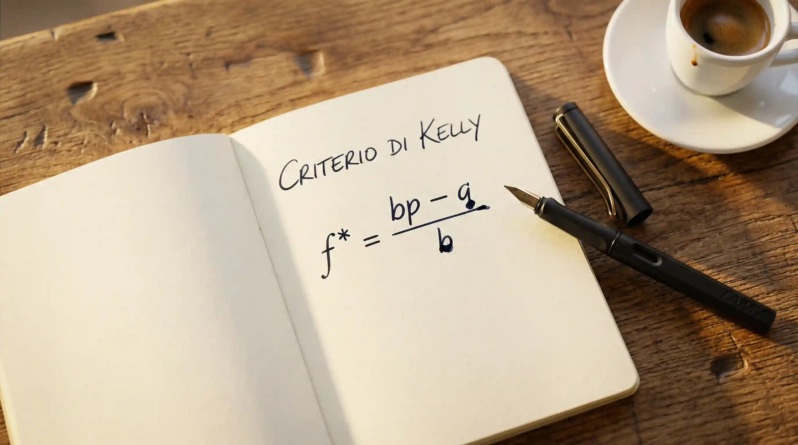 Formula del criterio di Kelly applicata alle scommesse sul calcio con esempio di calcolo