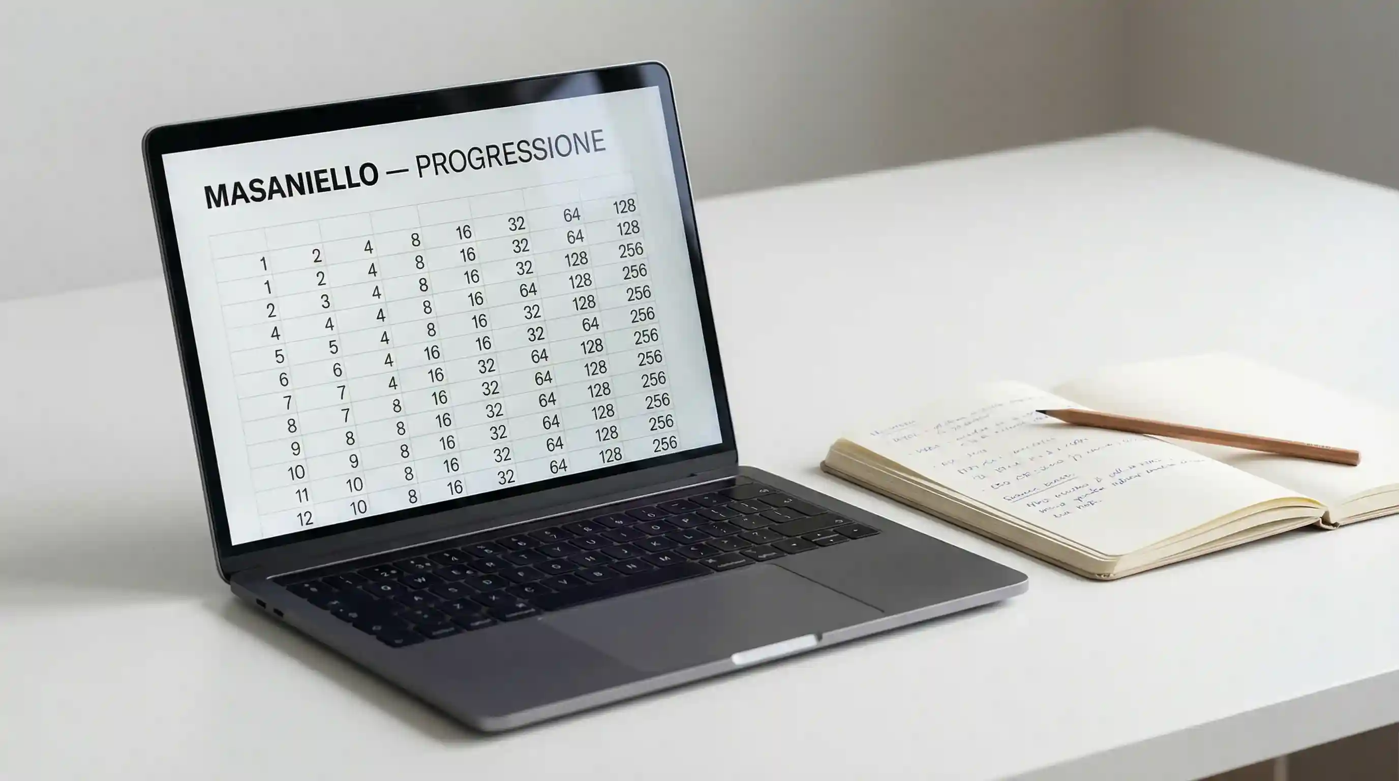 Foglio di calcolo con il metodo Masaniello per la gestione delle scommesse sportive